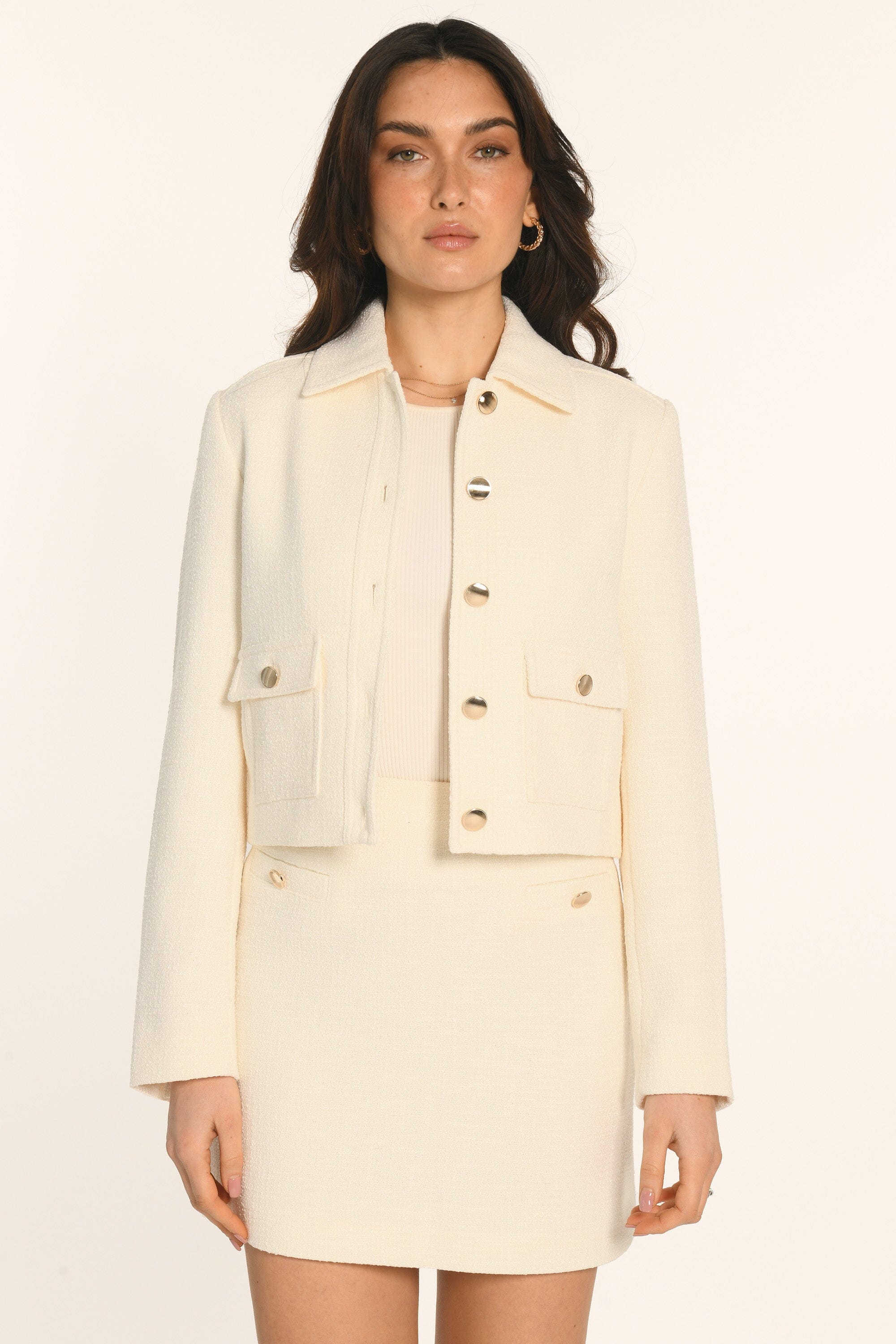 VESTE TWEED - CRĂME - ANNETTE - Image 3