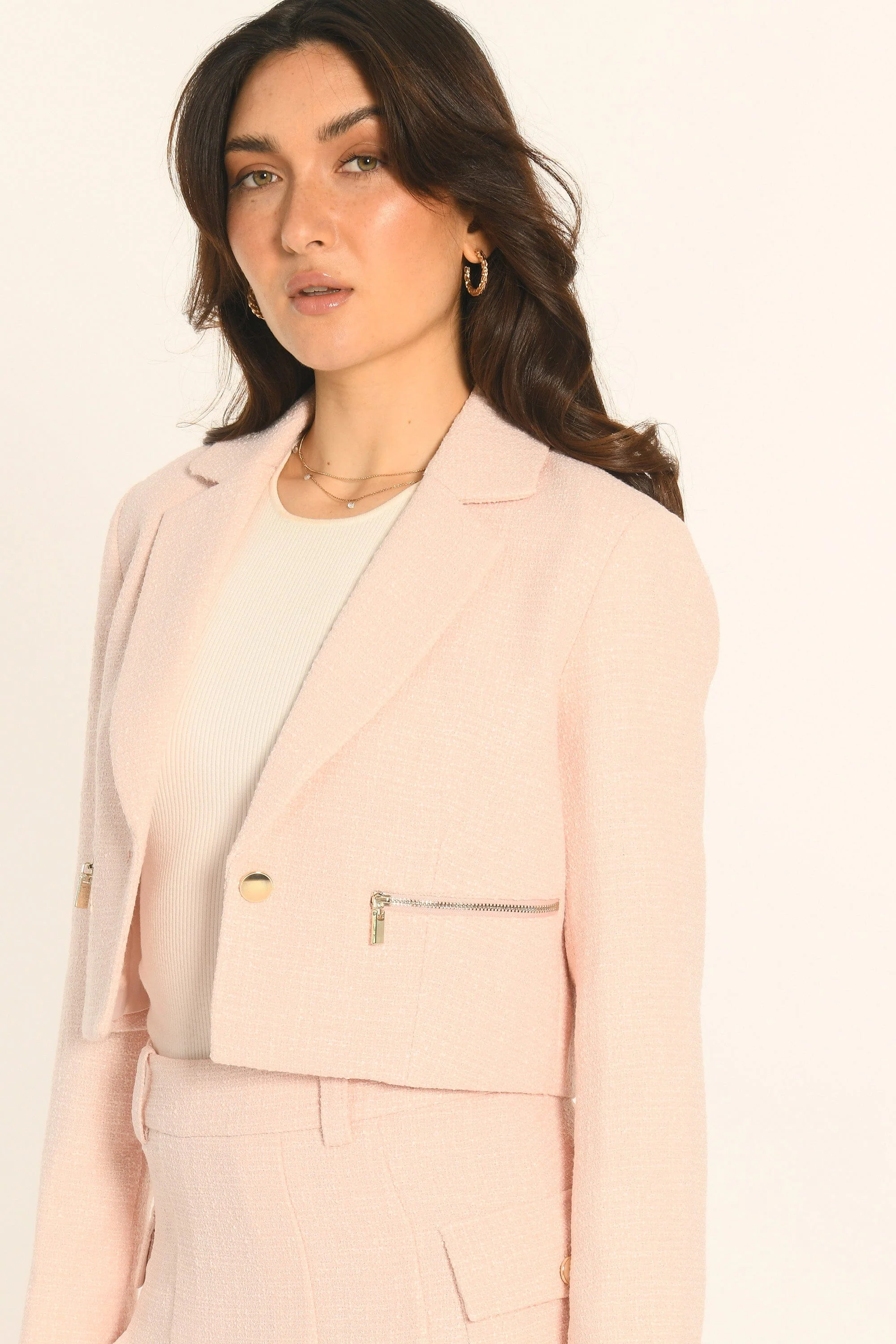 VESTE CROP - ROSE - ANNETTE - Image 4