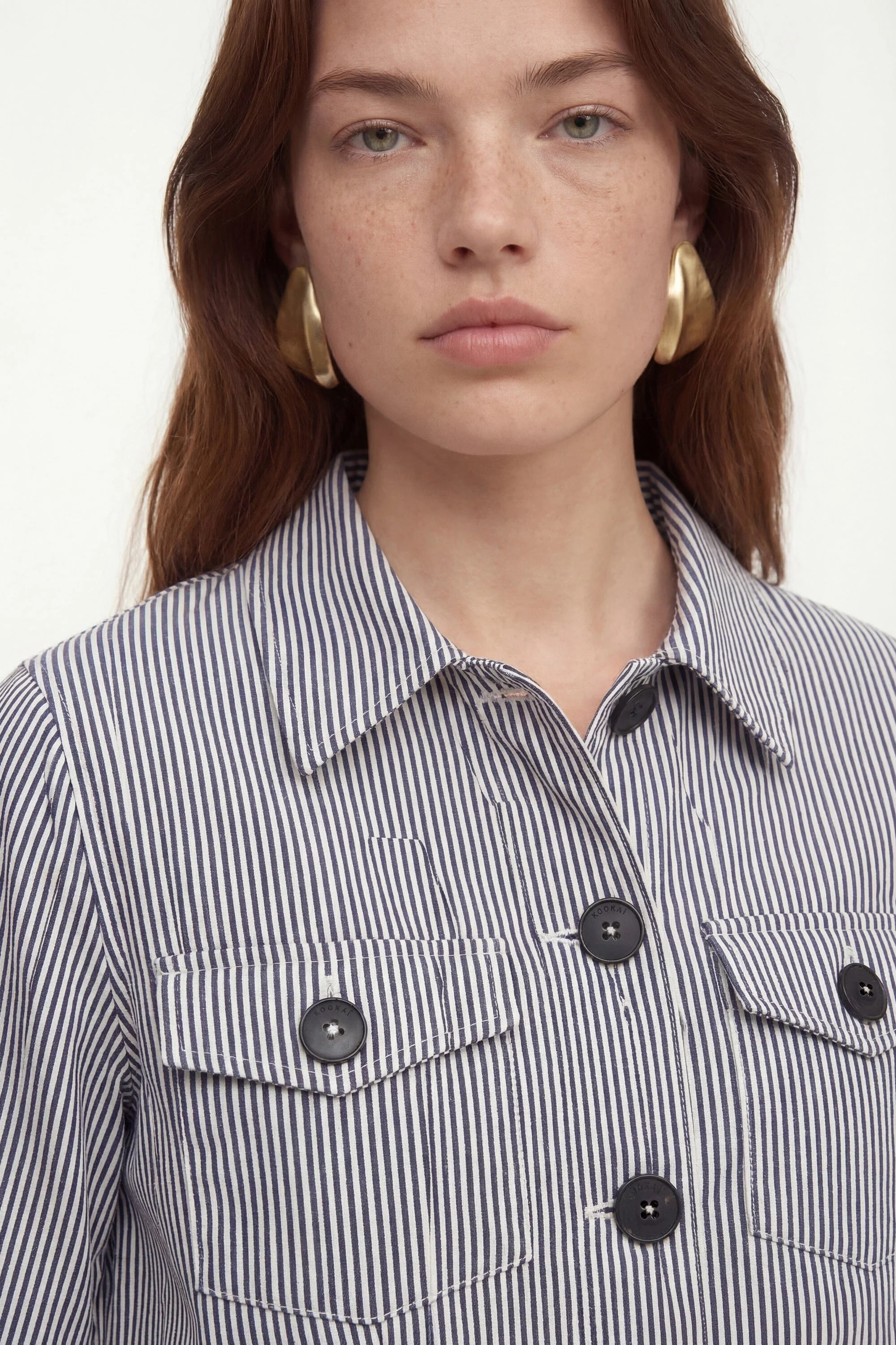 VESTE COURTE RAYEE - COURTNEY - MARINE - Image 5