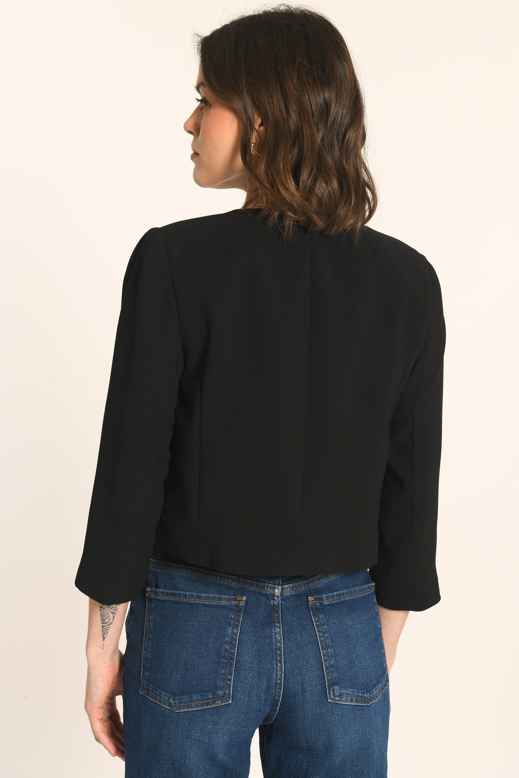 VESTE COURTE - NOIR - JACQUELINE - Image 6